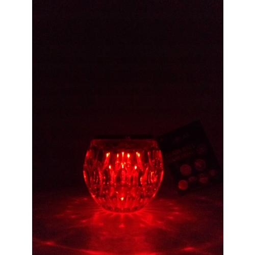 Lampa solarna szklana kula led ogrodowa 10 cm 607