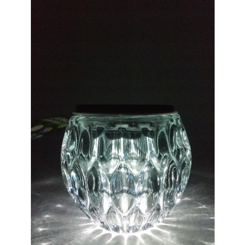 Lampa solarna szklana kula led ogrodowa 10 cm 607