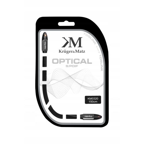 Kabel optyczny Kruger&matz KM0320 Toslink 1,5 m