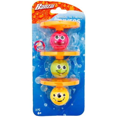 Zabawki do wody basenu wanny nurkujące Banzai 3szt