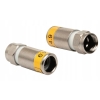 Cabelcon wtyk kompresyjny RG6 F-56-CX3 4.9 żółty