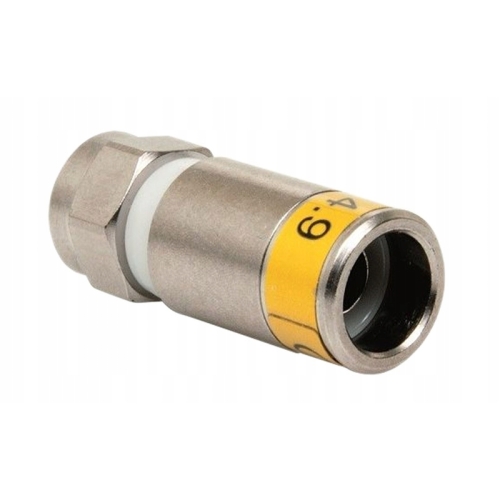 Cabelcon wtyk kompresyjny RG6 F-56-CX3 4.9 żółty