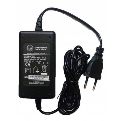 Zasilacz Cyfrowy Polsat BOX UP030T-1223 12V 2,3A