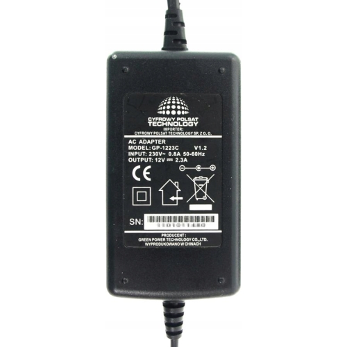 Zasilacz Cyfrowy Polsat BOX UP030T-1223 12V 2,3A