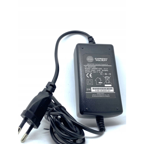 Zasilacz Cyfrowy Polsat BOX UP030T-1223 12V 2,3A