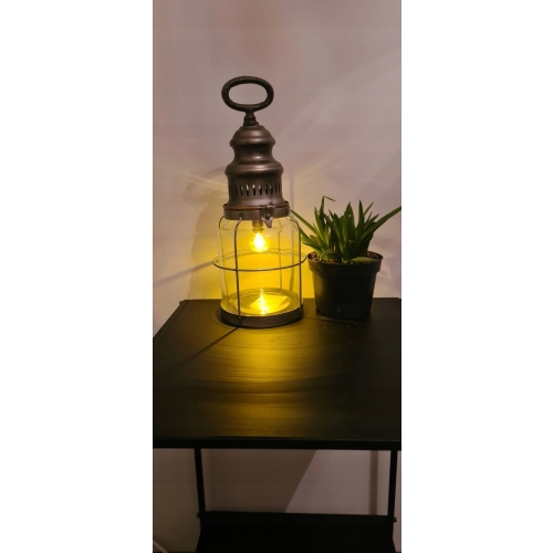 Lampa stołowa Industrialna Latarnia Morska LED Zło