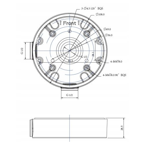 Uchwyt sufitowy do kamer Dahua technology PFA139
