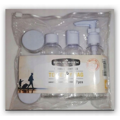 Pojemniki podróżne na kosmetyki opakowania 100 ml do samolotu białe wieko