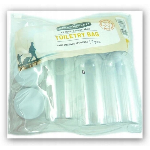 Pojemniki podróżne na kosmetyki opakowania 100 ml do samolotu białe wieko