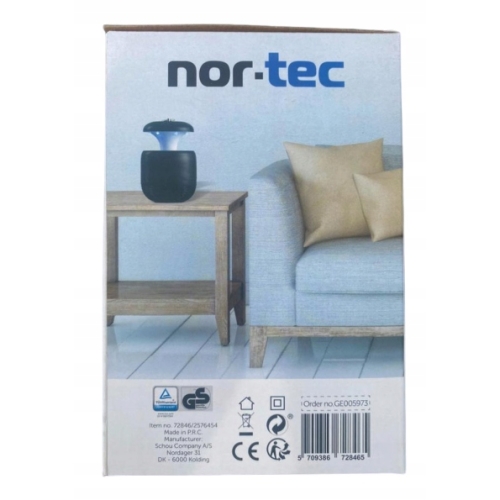 Lampa pułapka przeciwko komarom muchom Nortec 50m2