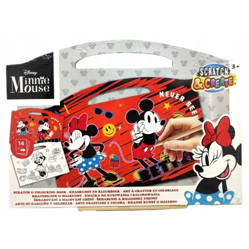Zdrapywanka i kolorowanka Myszka Minnie Mouse 14k