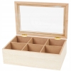 Drewniane Pudełko na Herbatę Herbaciarka Pojemnik Box Organizer TEA BOX 315