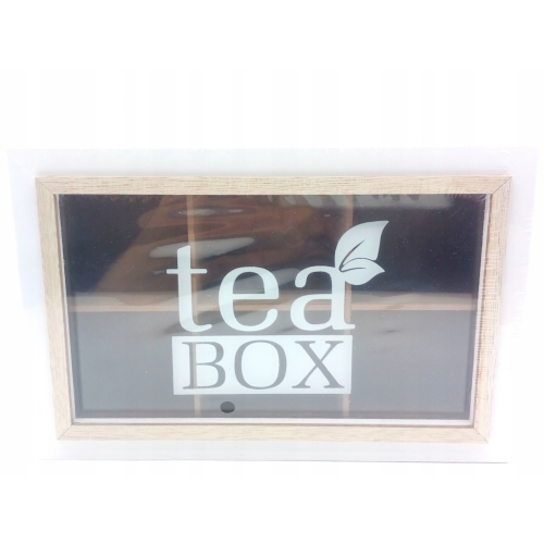 Drewniane Pudełko na Herbatę Herbaciarka Pojemnik Box Organizer TEA BOX 315