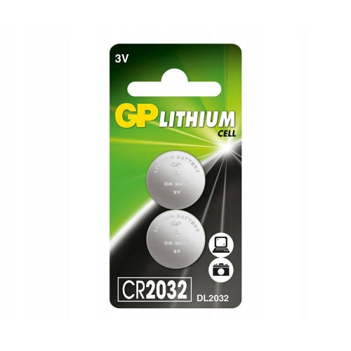 Bateria litowa firma GP CR2032 3V 2 sztuki zestaw