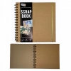 ALBUM DO SCRAPPINGU SCRAPBOOKING ozdobny BRĄZOWY 20 x 20 cm 50 kart 200 GSM