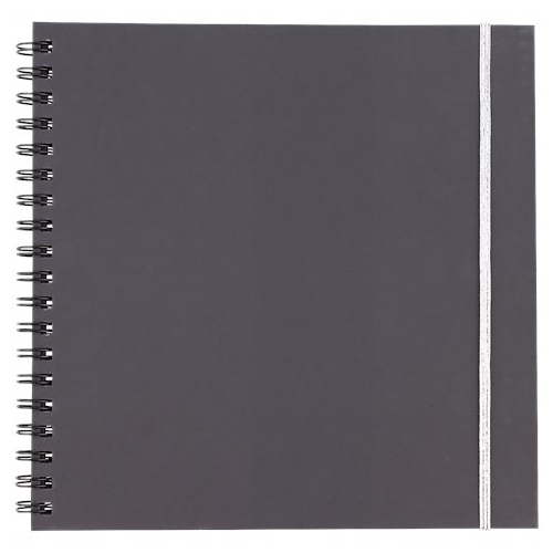 ALBUM DO SCRAPPINGU SCRAPBOOKING ozdobny czarny 20 x 20 cm 50 kart 200 GSM