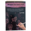 WYDRAPYWANKA magiczny zeszyt A5 blok + 2 pióra GLITTER PINK 40 kartek