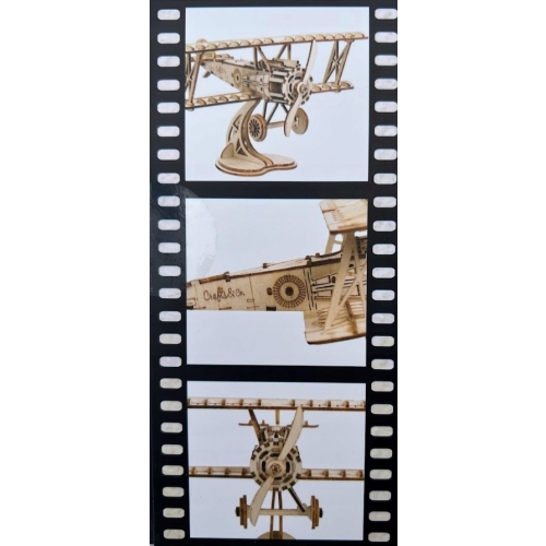 Drewniane puzzle 3d Vintage Aircraft samolot 141el