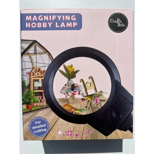 Lupa hobbystyczna do składania mini modeli + lampa