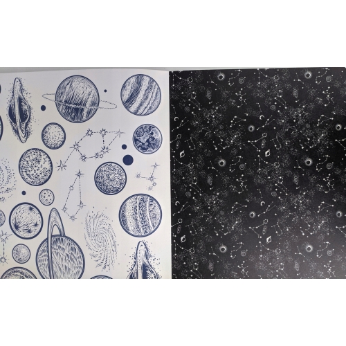 BLOK KREATYWNY Z MOTYWAMI ARKUSZE 30 X 30 GALAXY