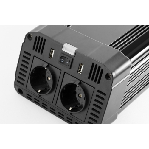 Profesjonalna Przetwornica TE16 1200W 2x VAC 230V / 2x USB 12v TECHNAXX