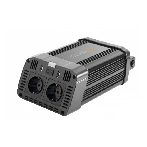 Profesjonalna Przetwornica TE16 1200W 2x VAC 230V / 2x USB 12v TECHNAXX