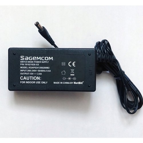 Oryginalny Zasilacz CANAL+ SAGEMCOM model KSAP0241200200M2 12V 2A
