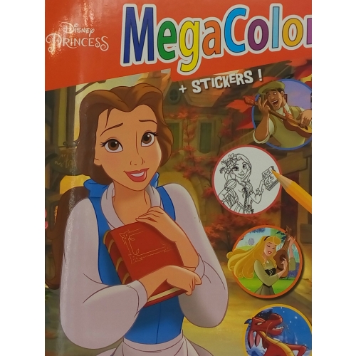 KOLOROWANKA DISNEY MEGA COLOR Z NAKLEJKAMI PINOKIO ZAKOCHANY KUNDEL DUMBO