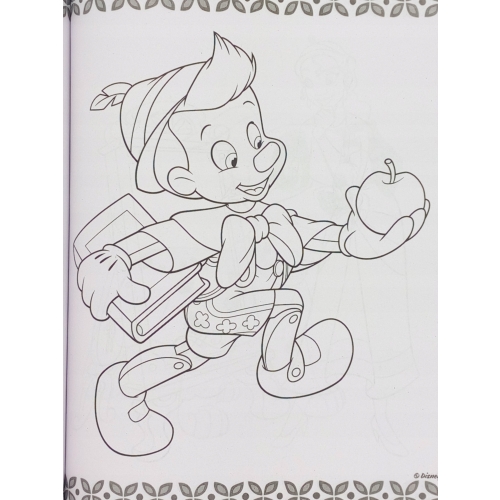 KOLOROWANKA DISNEY MEGA COLOR Z NAKLEJKAMI PINOKIO ZAKOCHANY KUNDEL DUMBO