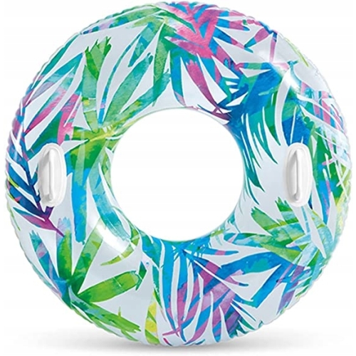 Koło Intex do pływania z uchwytami 97 cm liście