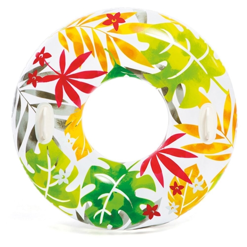 Koło Intex do pływania z uchwytami 97 cm liście