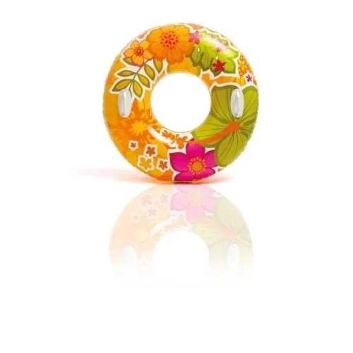 Koło Intex do pływania z uchwytami 97 cm liście