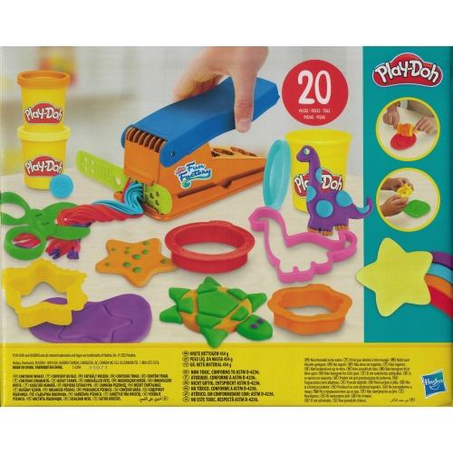 PLAY-DOH FUN FACTORY CIASTOLINA 6 TUBEK MAS MIX KOLORÓW 14 ELEMENTÓW F8117