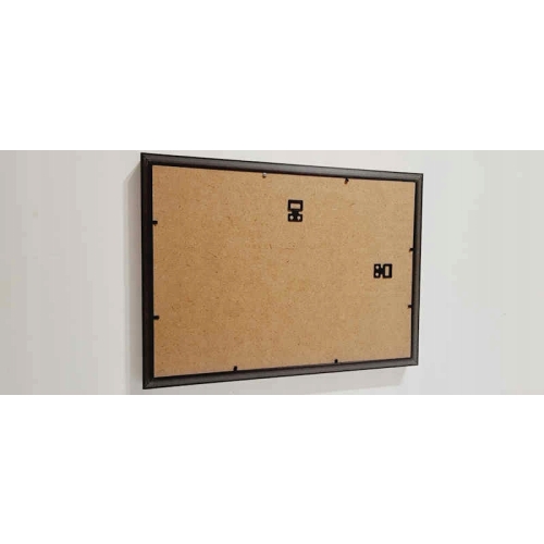 Ramka srebrna lustrzana obraz 38 x 28 cm miasto
