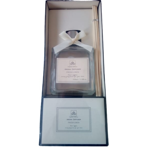 DYFUZOR ZAPACHOWY Z PATYCZKAMI FRESH LINEN 350 ML