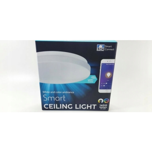 LAMPA SUFITOWA INTELIGENTNA LSC WIFI LED PLAFON 28 cm 1400 lumen 360° IP20