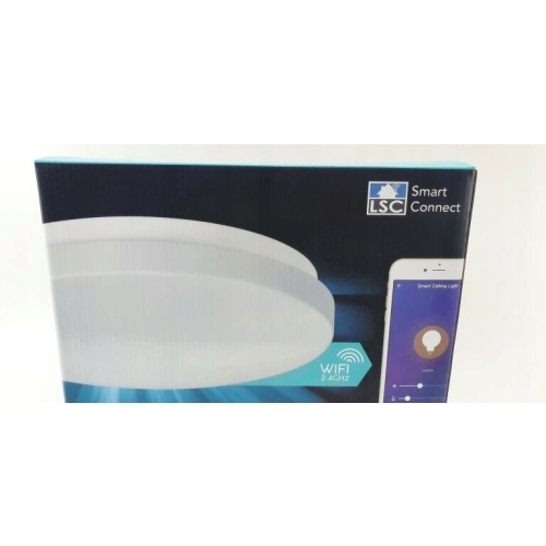 LAMPA SUFITOWA INTELIGENTNA LSC WIFI LED PLAFON 28 cm 1400 lumen 360° IP20