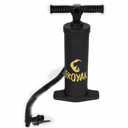 Pompka tłokowa ręczna Froyak Camping 3 litry 2 funkcje 37x10 cm 3 dysze