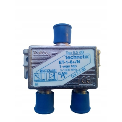 Rozgałęźnik ET-1-6+/N TV KABLÓWKA 5-1000MHZ