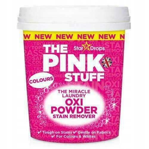 THE PINK STUFF Super Odplamiacz w proszku do koloru 1kg łagodny dla tkaniny