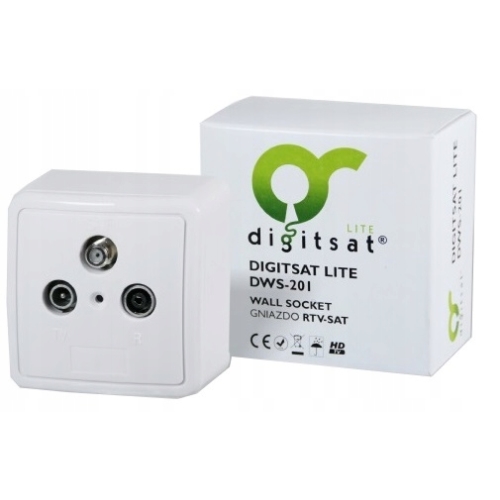 Gniazdo Digitsat LITE DWS-201 RTV-SAT końcowe HD