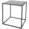 Dekoracyjny Stolik kawowy przystawny marmur GLAMOUR LOFTOWY z drewna 41 cm