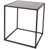 Dekoracyjny Stolik kawowy przystawny marmur GLAMOUR LOFTOWY z drewna 41 cm