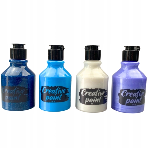 Farby akrylowe zestaw 4 szt x 150 ml perłowe 223