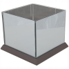 Lustrzany szklany świecznik 3D tealight glamour x4