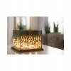 Lustrzany szklany świecznik 3D tealight glamour x4