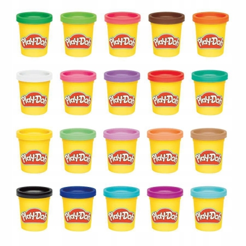 Ciastolina Play-Doh 20 TUB Multicolor Magiczna Paka kolorowa 1,1 kg F2829