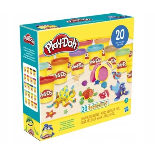 Ciastolina Play-Doh 20 TUB Multicolor Magiczna Paka kolorowa 1,1 kg F2829