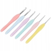 6x profesjonalne kolorowe miękkie szydełka ergonomiczne od 2.0 do 6.0mm 95