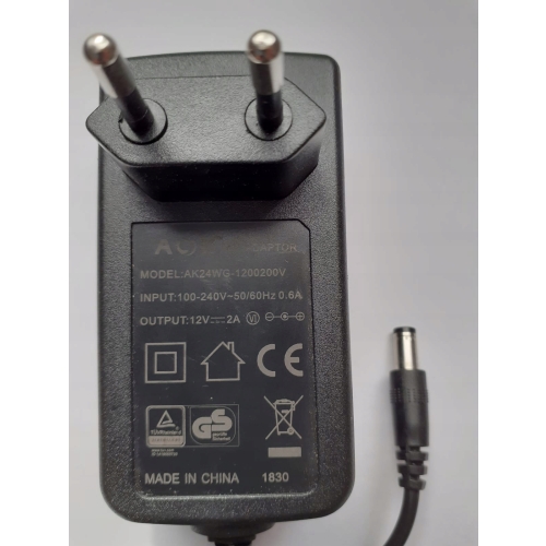 ZASILACZ AK24WG-1200200V 12V 2A DEKODERY SATELITARNE SPRZĘT RTY AGD MOCNY